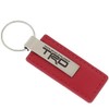 AU-TOMOTIVE GOLD Rectangular Leather Key Chain for Toyota TRD (Red)