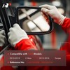 A-Premium Right Passenger Side Heated Mirror Glass with Backing Plate