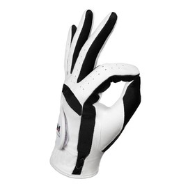MAZEL Golf Gloves for Kids Junior Kids Ambidextrous Golf Gloves 1 Set (White, M)