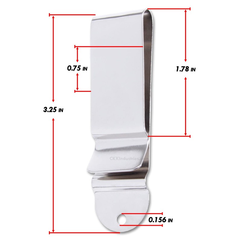 Universal Metal Belt Clip - (Fits 1.75 inch Belts) -
