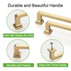 TUNNY 5 Pack Cabinet Handles-12.6"/320mm Screw Spacing Champagne Bronze Drawer