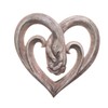 Wooden Sculpture Wall Art Handshake Craft Statue for Home Office