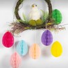 UNVOJL Easter Paper Honeycomb Ball Egg Shape Easter Decorations Hanging