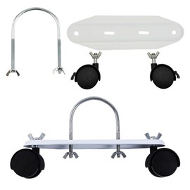 Cotonlake Mobile Pulley Bracket for Oiled Filled Radiator, 360° Rotatable Electric Heater Frame Base with Wheels, Easy Installation Repair Parts Oil Heater Accessories, 2 Pieces