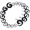 NewZenro Acrylic Spiral Snail Ear Tapers Plugs Tunnels Expander Gauges