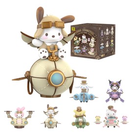 TOP TOY Sanrio Characters Steampunk Series [1 Piece] Plush Toy Blind Box Figure Soft Vinyl PVC Premium Toy Birthday Present for Chromi Character Collectors