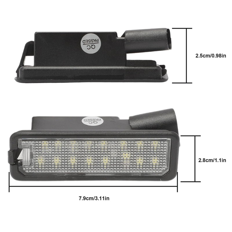 AUROLYNNE License Plate Light for Leon Golf 7 License Plate