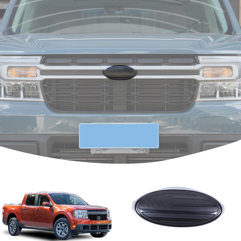 Car Emblems Logo Ring Trim Cover Compatible with Ford Maverick