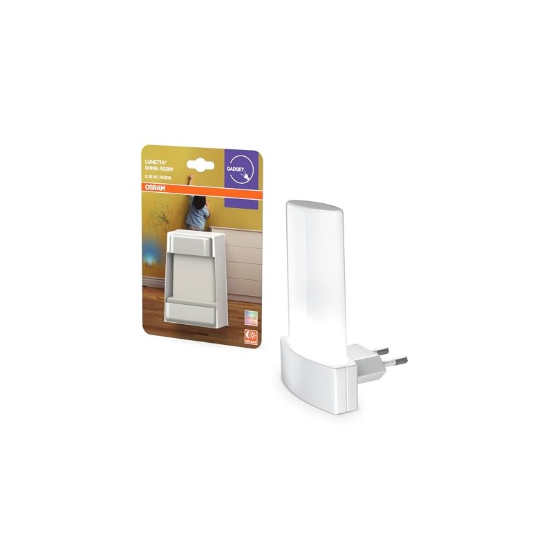 OSRAM RGB Socket Night Light, RGB Color Changing Daylight Sensor,