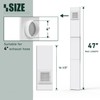 Flehomo Dryer Vent Window Kit with Louvered Vent Cover, Dryer