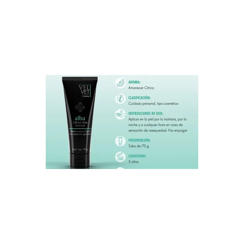 Alba By Kromasol (crema Para Manos) Tubo Con 70g.