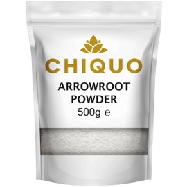 Chiquo Arrowroot Powder 500g | Natural Thickening Agent for Cooking, Baking & Frying | Perfect for Sauces, Soups, Gravies, Puddings & Desserts | Resealable Pouch for Long-Lasting Freshness