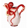 Blue Sky Clayworks 15559 Red Octopus Pitcher, 11-inch Height