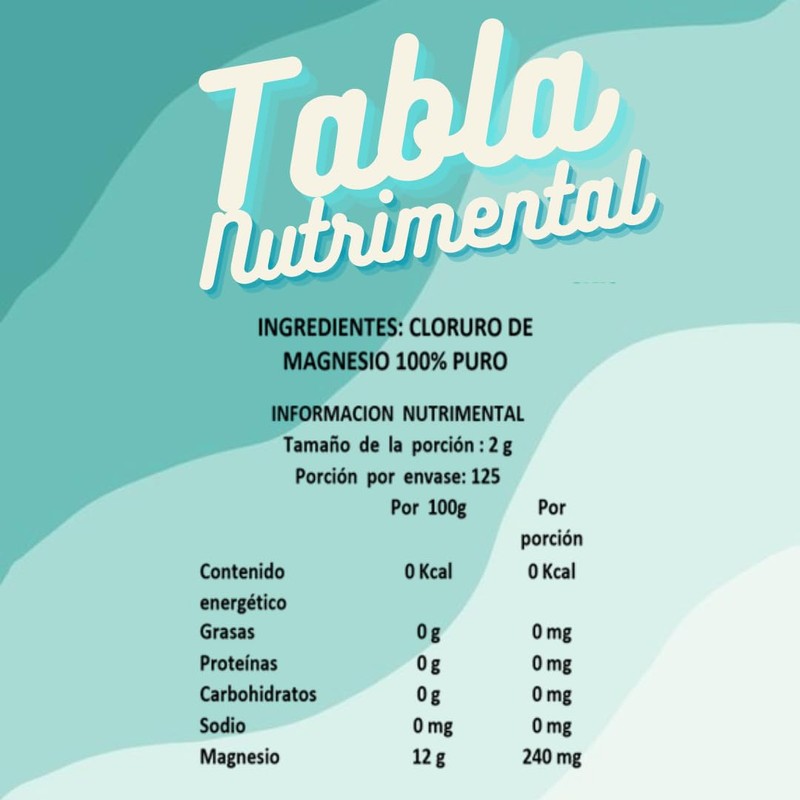 TRIO de Cloruro de Magnesio 250 gr C/U