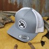 HOOEY Men’s Strap Roughy Adjustable Snapback Hat Grey/White, Grey/White, One