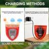 QXMH Solar Outdoor Motion Sensor Alarm: 129db Dog Barking &