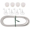 4 Blind Curtain Wire Mounting Set 4GARDINEBASIC for Panel Curtains