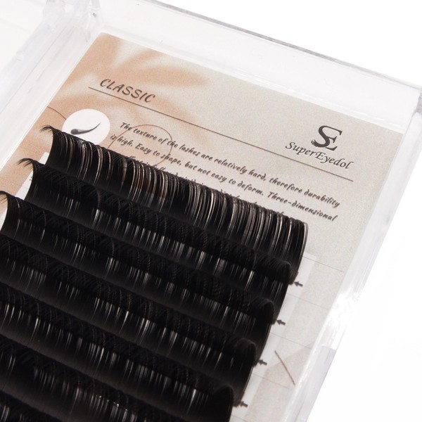 SuperEyedol Classic 0.15mm Eyelash Extensions Professional Supplies J,B,C,D Curl 8-15