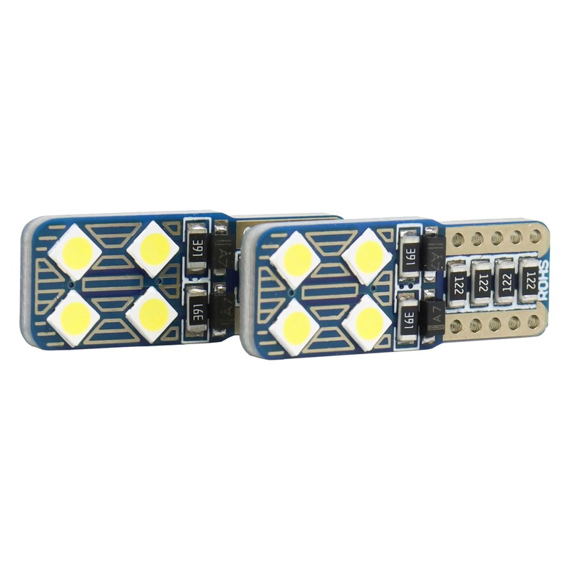 Superlite Set of 2 T10 Bulbs with 8 Leds from
