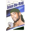 Dream Deluxe Du-Rag Green Smooth & Thick, Stretchable, Wrinkle Free,