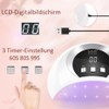 LKE 54W UV Lamp for Gel Nails with LCD Display