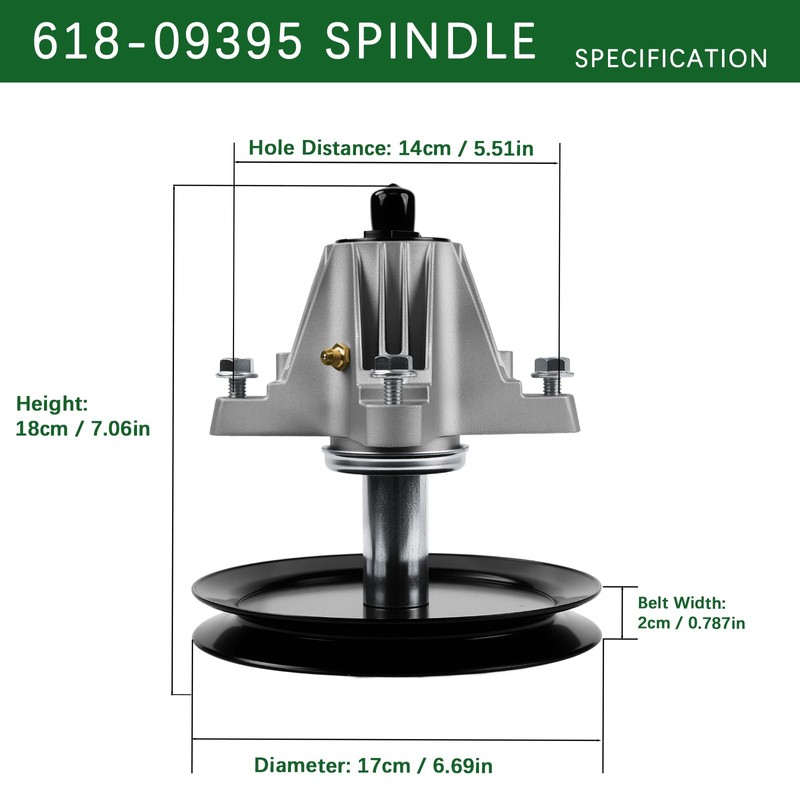 618P09395 618-09395 Lawn Mower Deck Spindle Assembly for Cub Cadet