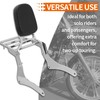 Comfortable Leather Backrest Sissy Bar + Luggage Rack Pad Compatible