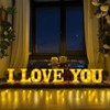 IFNCPF I Love You Light Up Letters Proposing Decorations Set