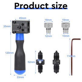 efuturetime Brake Line Flaring Tool 3/16 Inch & 1/4 Inch Tool Set for Double Flare, Universal Flaring Tool with Tool Box for Hydraulic Lines