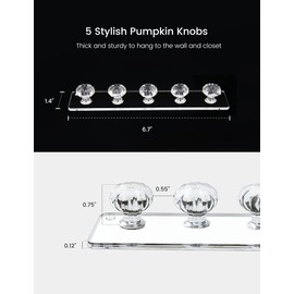 Zreal Necklace Hanger, Acrylic Necklace Holder Short with 5 Jewelry Hooks in Seashell Shape, Wall Mount Jewelry Hanger for Necklace, Bracelets, Chians (4-pack Clear)