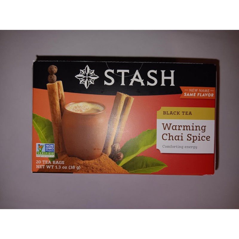 Black Tea-Chai Spice Stash Tea, 20 Count (Pack of 1)