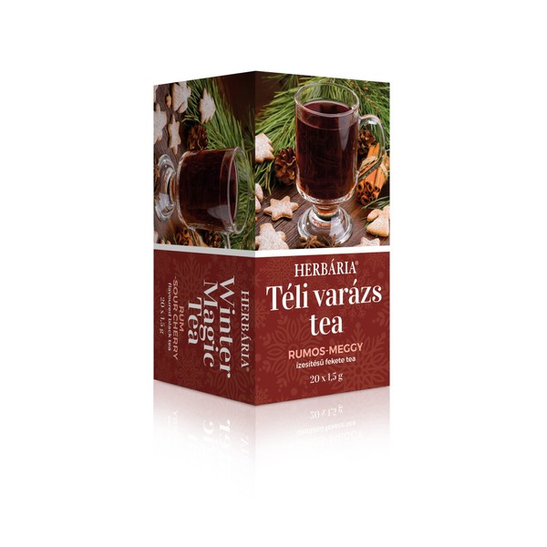 Cherry and Rum 100% Natural Fruit Herbal Flavoured Seasonal Tea with Ginger, Clove, Cardamom