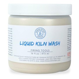 Penguin Pottery - 16 oz Liquid Kiln Wash - Ready to Use - No Need to Mix - Prevent Glaze from Sticking to Kiln Shelves