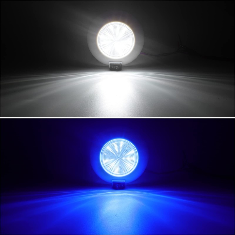 Partsam 1Pc 4 Inch Round LED Utility Dome Light Surface