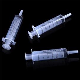 KEWAYO 3 Pack 60ml/cc Plastic Syringe Liquid Measuring Syringe Tools Individually Sealed with Measurement for Scientific Labs, Measuring Liquids, Feeding Pets, Medical Student, Oil or Glue Applicator