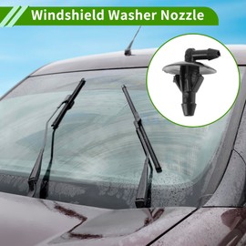 HOPESPANNER No.5125061AA Windshield Washer Nozzle for Dodge Sprinter 2500 3500 2003-2009 Black Front Windshield Spray Nozzles Wiper Spray Washer Jet Plastic 1 Set