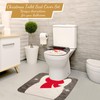 Christmas Toilet Seat Covers for Lid Pads Funny Christmas Decorations