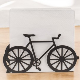 MIJOMA Metal Bicycle Napkin Holder, Stylish Napkin Holder in Black, 19 x 3 x 9.5 cm - Vintage Decoration for Kitchen & Table