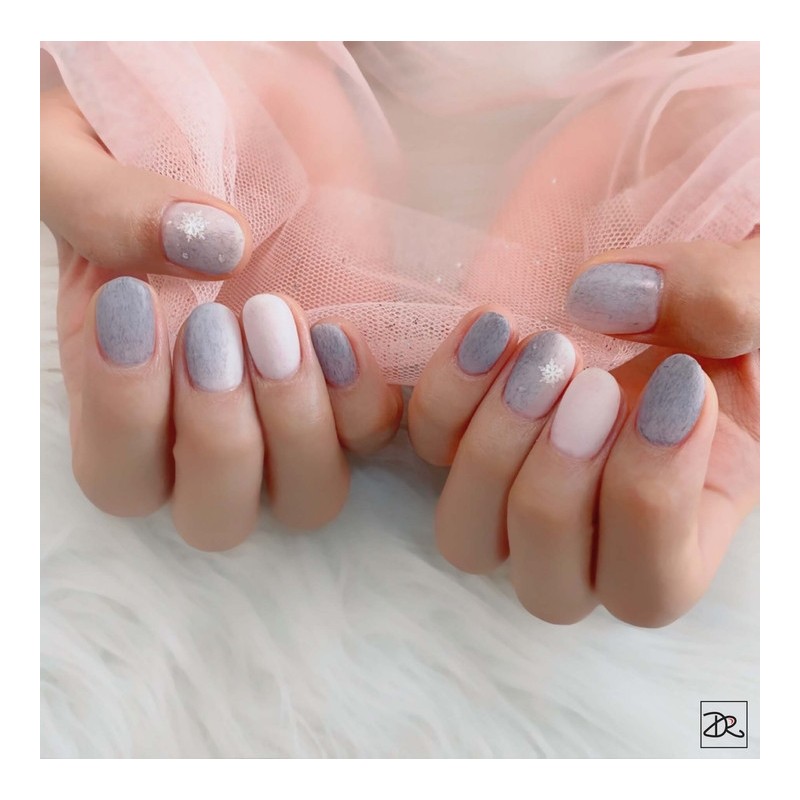 Next day delivery⭐Winter mink gel velvet nails⭐ / 다음날발송⭐겨울밍크젤 벨벳네일⭐