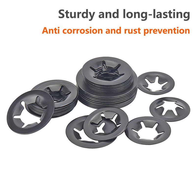 Qrity 20 Pcs Retaining Rings Washers 4mm Inner Diameter 12mm