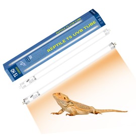Fliywarl T5 UVB Reptile Light 39W 10.0, UVA UVB Light for Reptiles,2 Pack Reptile UVB Fluorescent Lamp Tube for Bearded Dragon, Turtles, Chameleons, Tortoises, Lizard