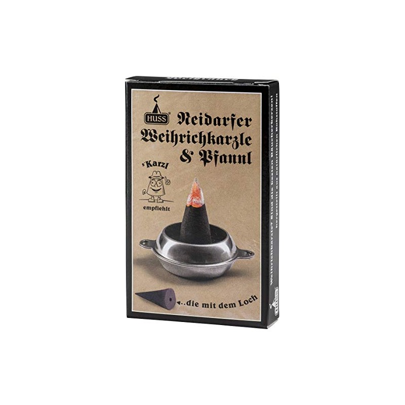 Huss - Fine Neudorfer Incense Cones with Pan Base -