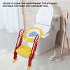 Adjustable Baby Toddler Soft Toilet Chair Ladder, Non and Sturdy,