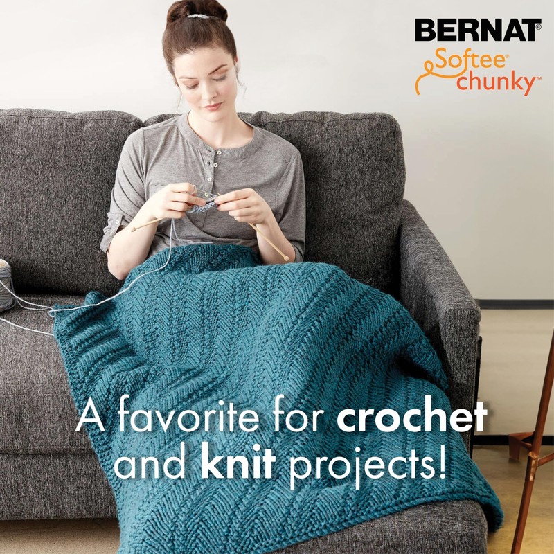 Bernat Softee Chunky Faded Denim Yarn - 3 Pack of