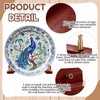 Chunful 2 Pcs Wall Plate Hanger, Acacia Wood & Brass