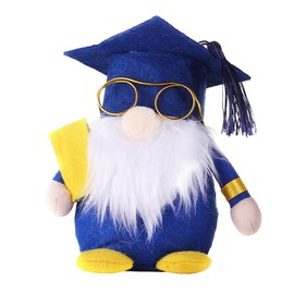 VALICLUD Gnomo de graduación hecho a mano sueco Tomte Gnomo de tela para decoración de computadora, gnomo irlandés, elfo escandinavo, Yule Santa Nisse, figura de elfo nórdico, decoración de fiesta de graduación