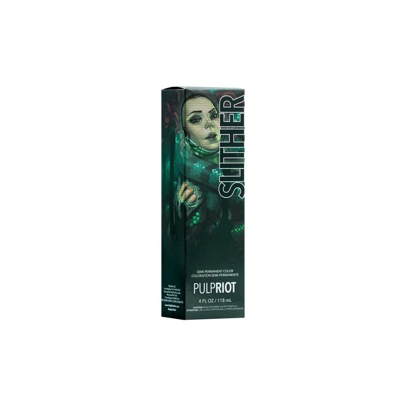 Pulp Riot - Slither Semipermanente Color Verde, 4 Fl Oz