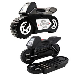 Best Grandad Ever Motorcycle Shaped Tool Kit | Gifts for him | Gifts for Grandad | Father's Day Gifts | Multi Tool for Grandad | Birthday Gift for Grandad