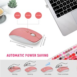 Wireless Keyboard and Mouse Combo - Cute Round Keycaps, Full-Size Retro Typewriter Keyboard with 2.4GHz Plug & Play, for Windows 11/10/7, Laptop, PC, Notebook, Smart TV (White Color)