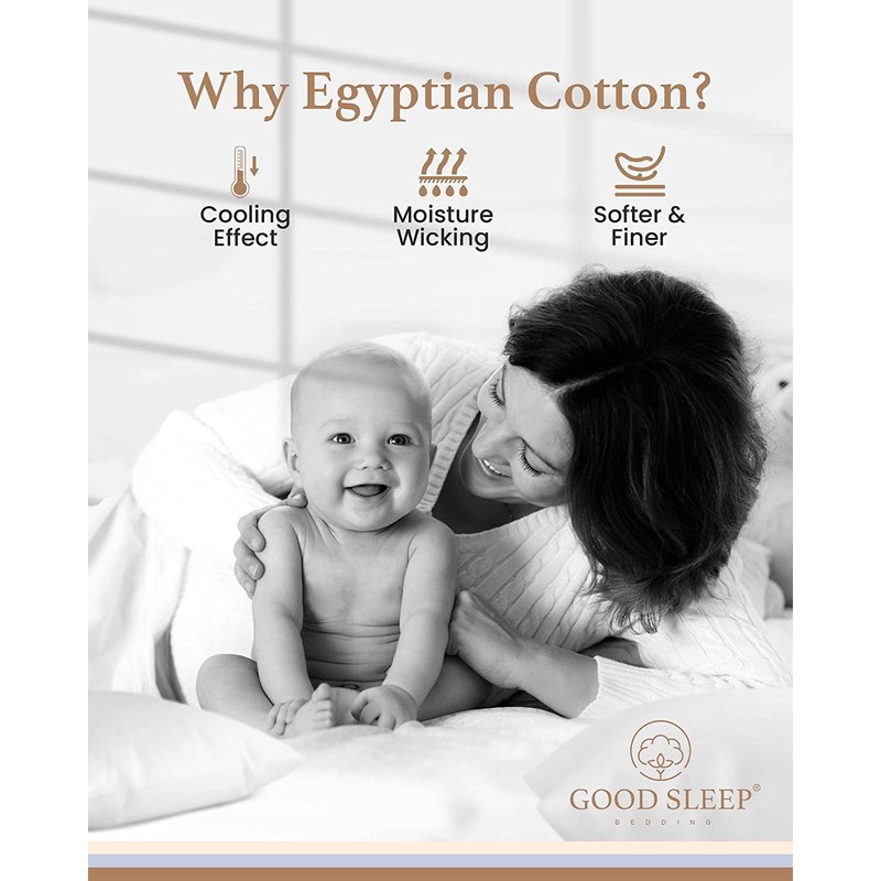 Luxury 100% Egyptian Cotton 1 Piece 1000 Thread Count Soft